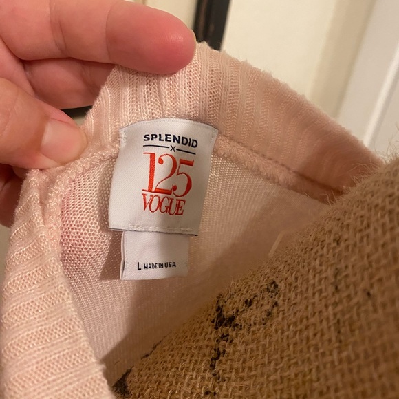 Pink long cardigan (Splendid) - Picture 3 of 4